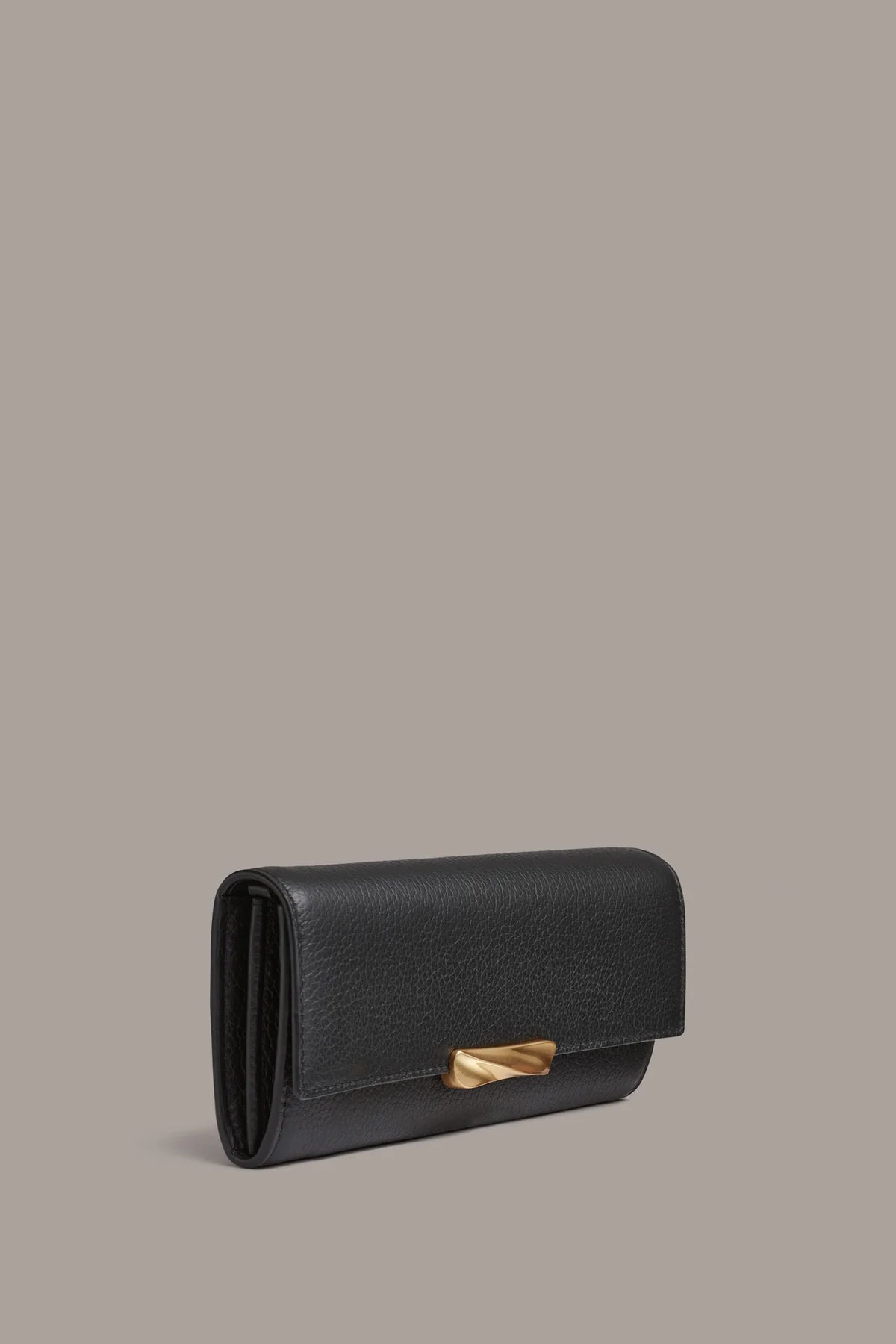 Textured Cow Leather Detachable Chain Crossbody Flap Wallet Bag