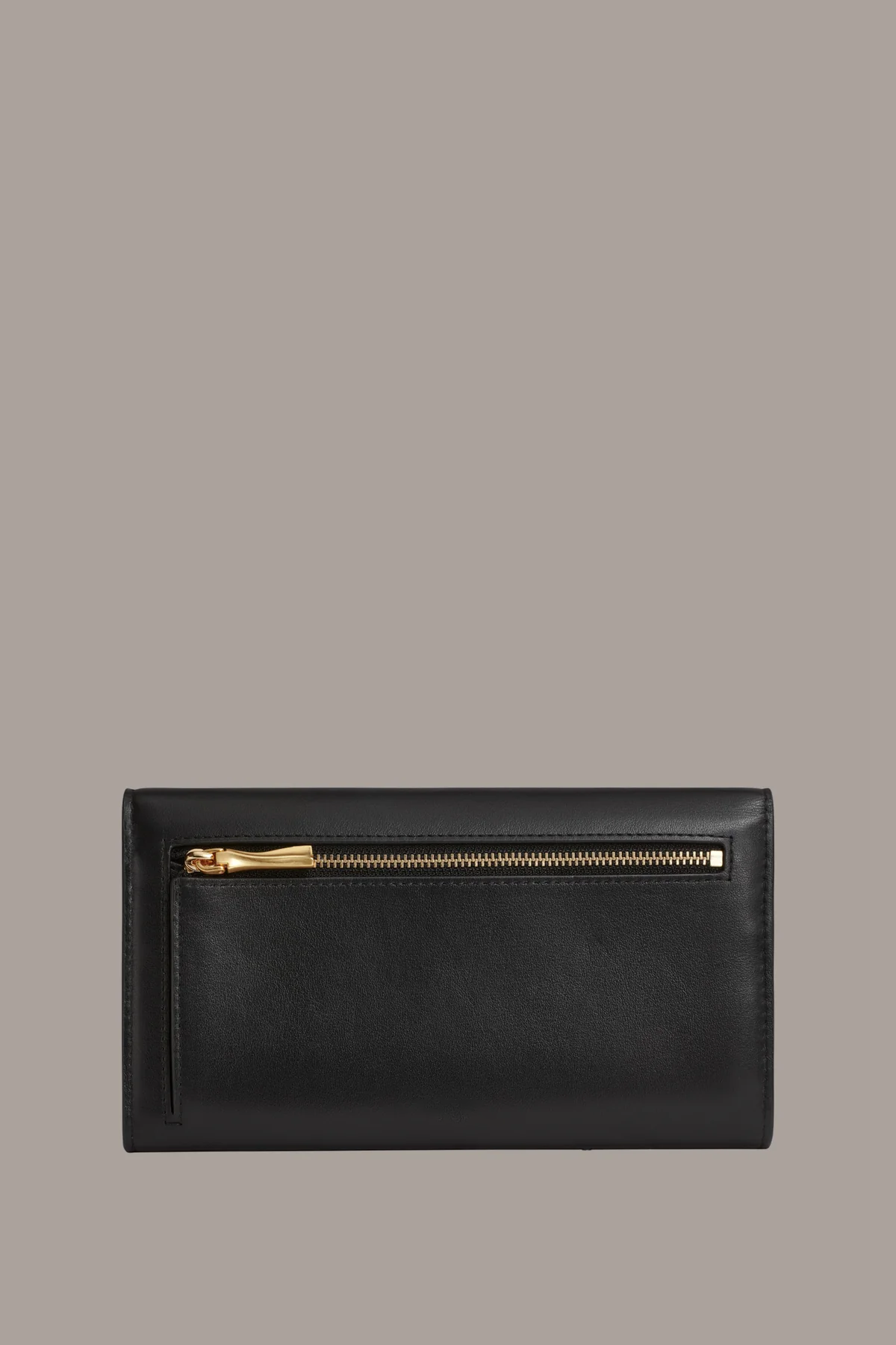 Smooth Cow Leather Chain Strap Crossbody Wristlet Wallet Bag