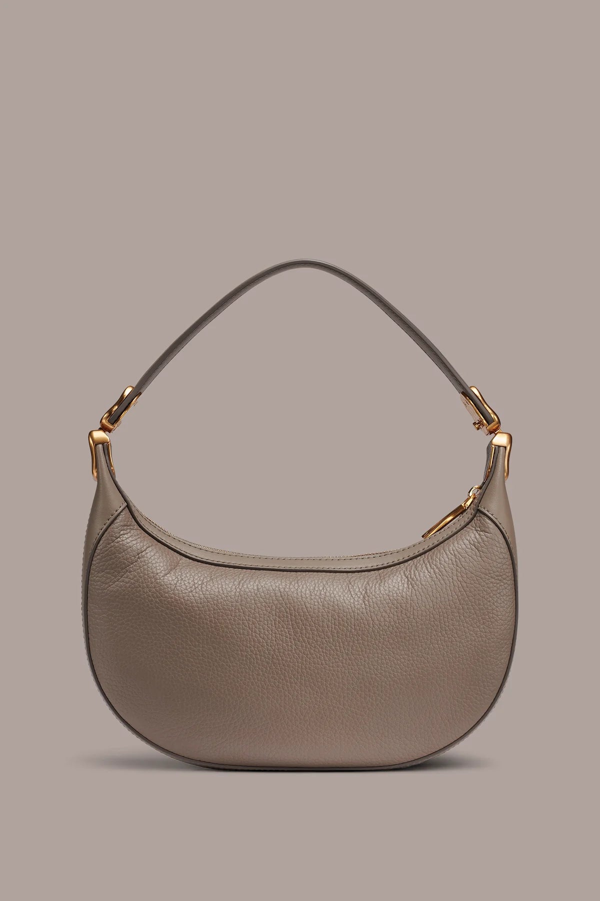 Textured Cow Leather Zip Closure Convertible Shoulder Crossbody Clutch Bag