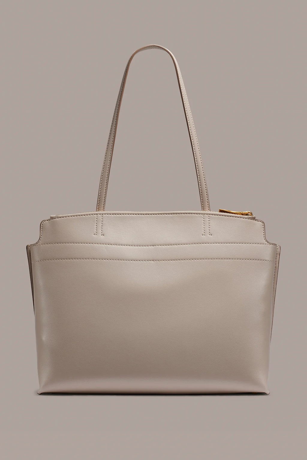 Buttery Smooth Lamb Leather Dual Closure Daily Tote Bag