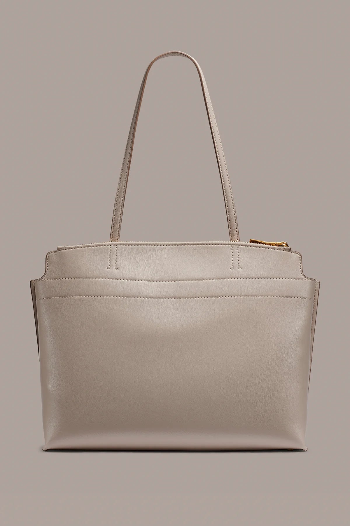 Buttery Smooth Lamb Leather Dual Closure Daily Tote Bag