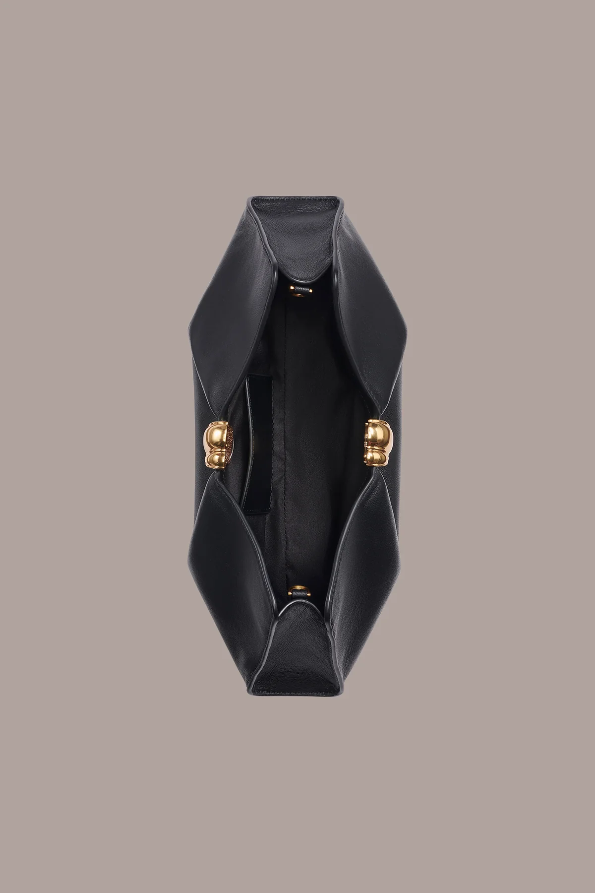 Gathered Smooth Genuine Leather Chain Strap Evening Crossbody Clutch Bag