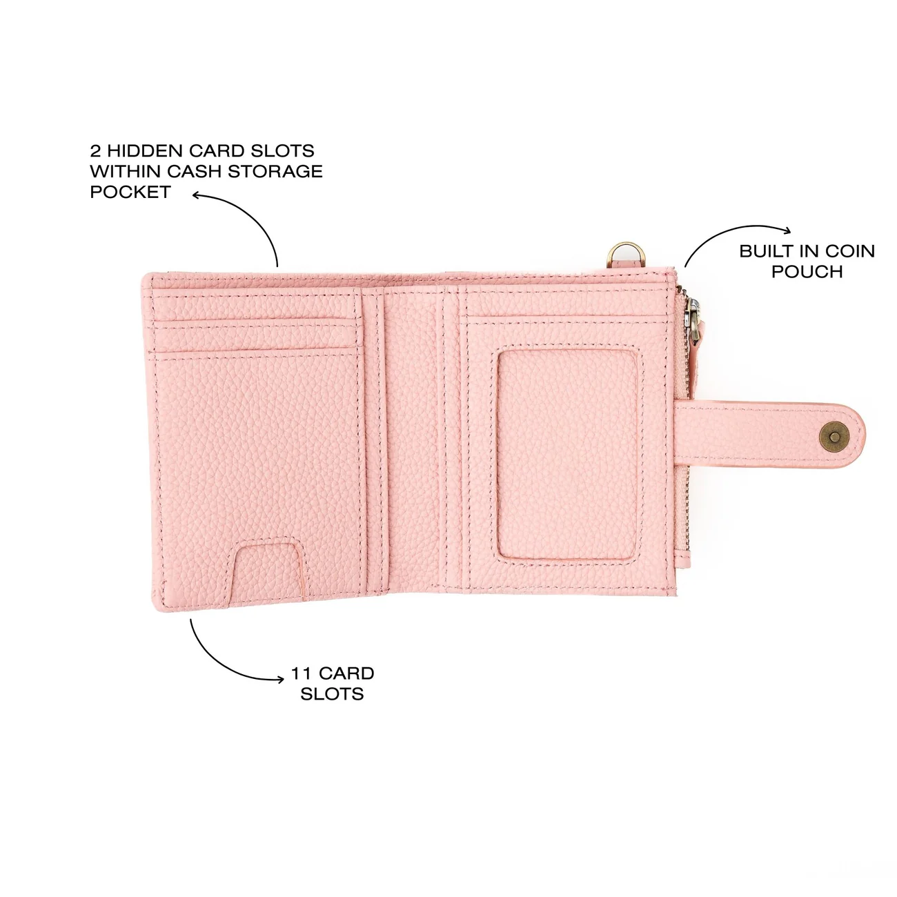 Premium Full-Grain Leather RFID Blocking Adjustable Strap Crossbody Wallet Bag